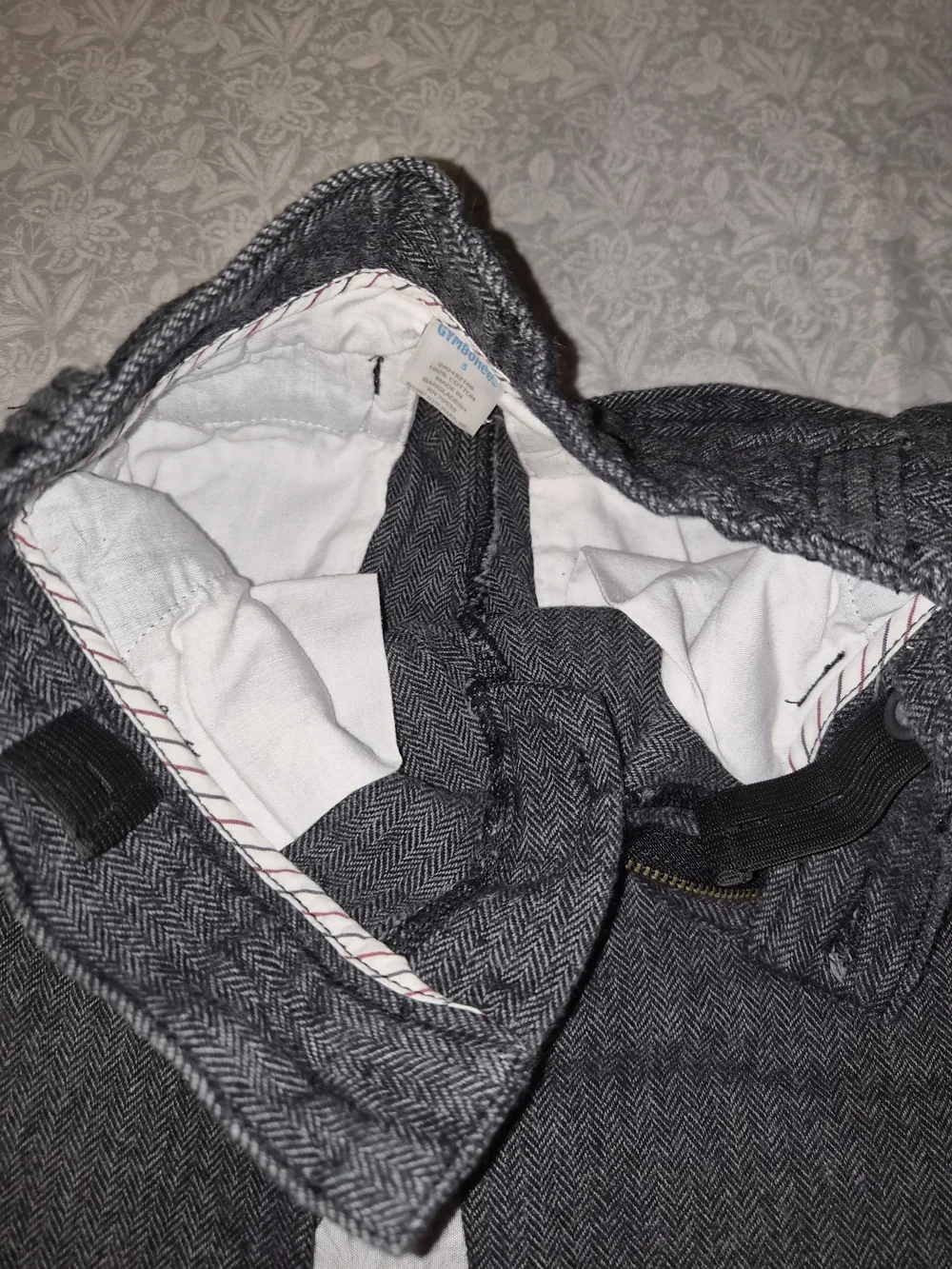 Gymboree Gray Herringbone Boy Dress Pants